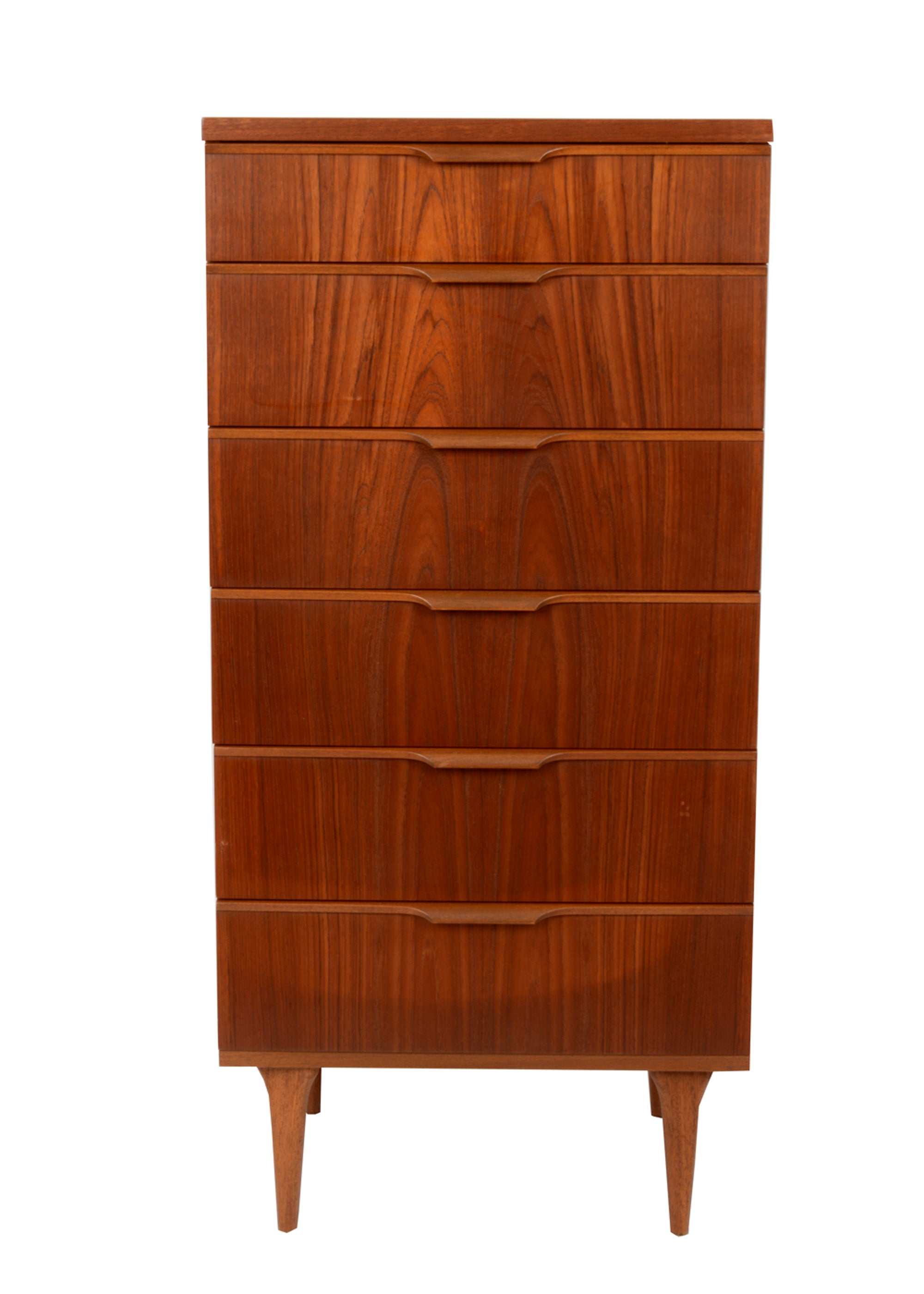 Teak Danish Inspired Mid Century Chest of Drawers