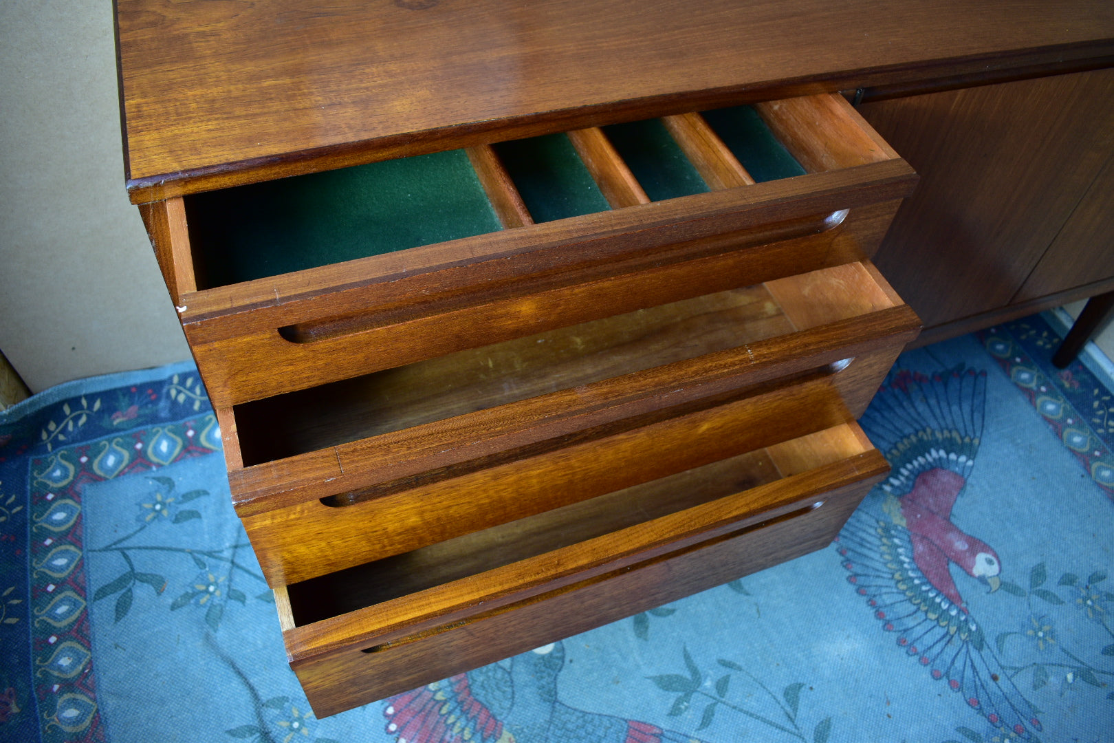 Compact Teak Sideboard