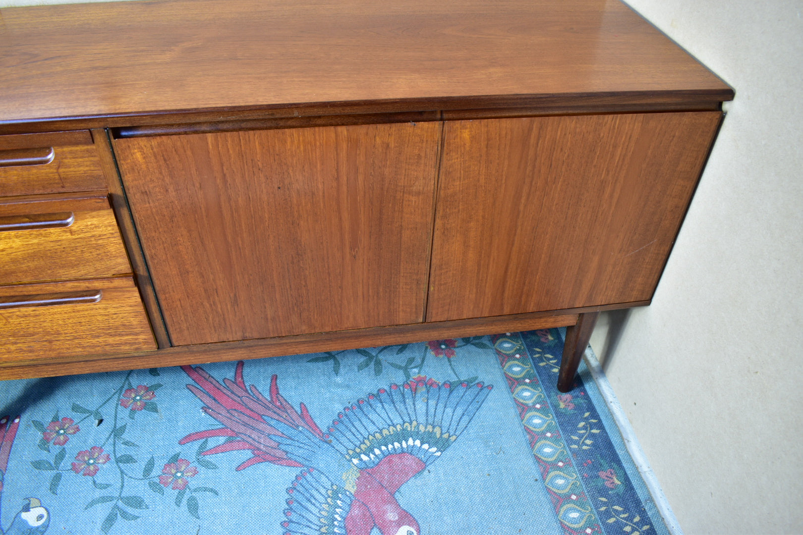 Compact Teak Sideboard