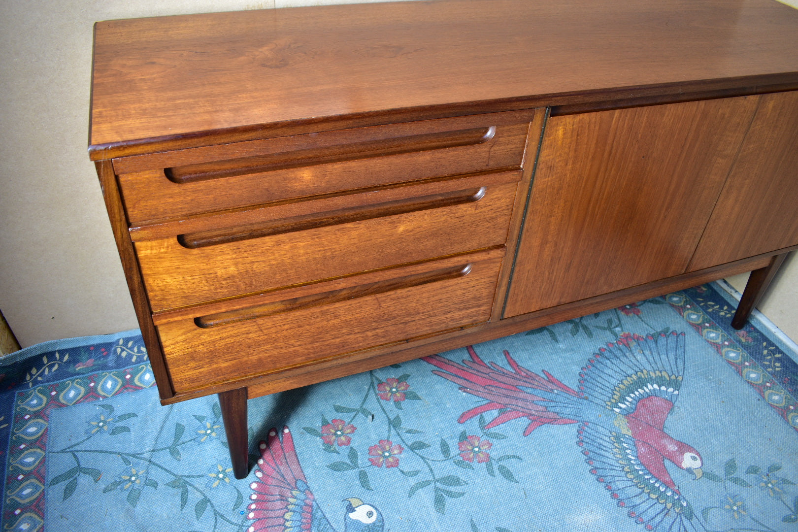 Compact Teak Sideboard