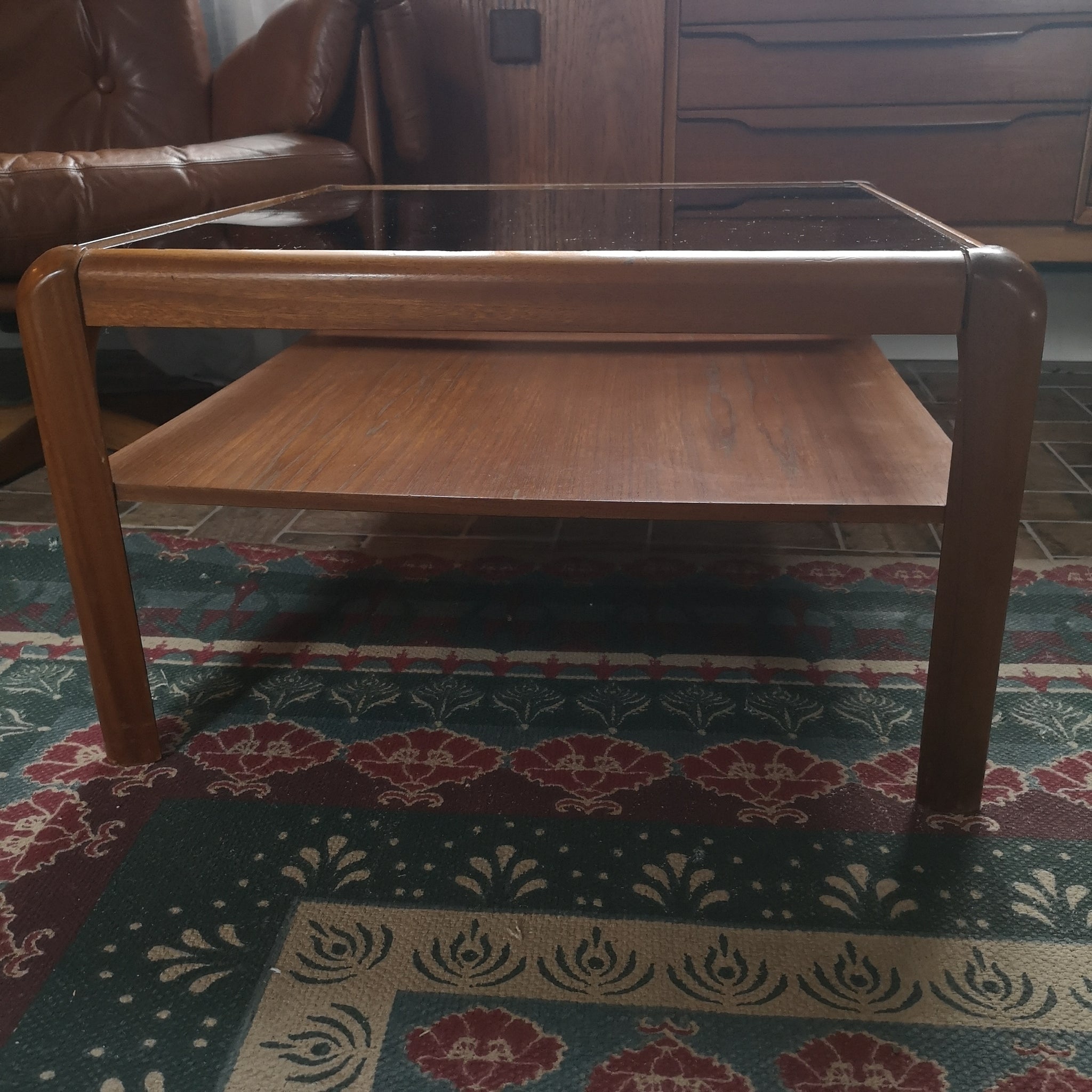 Myers Smoked Mid Century Table