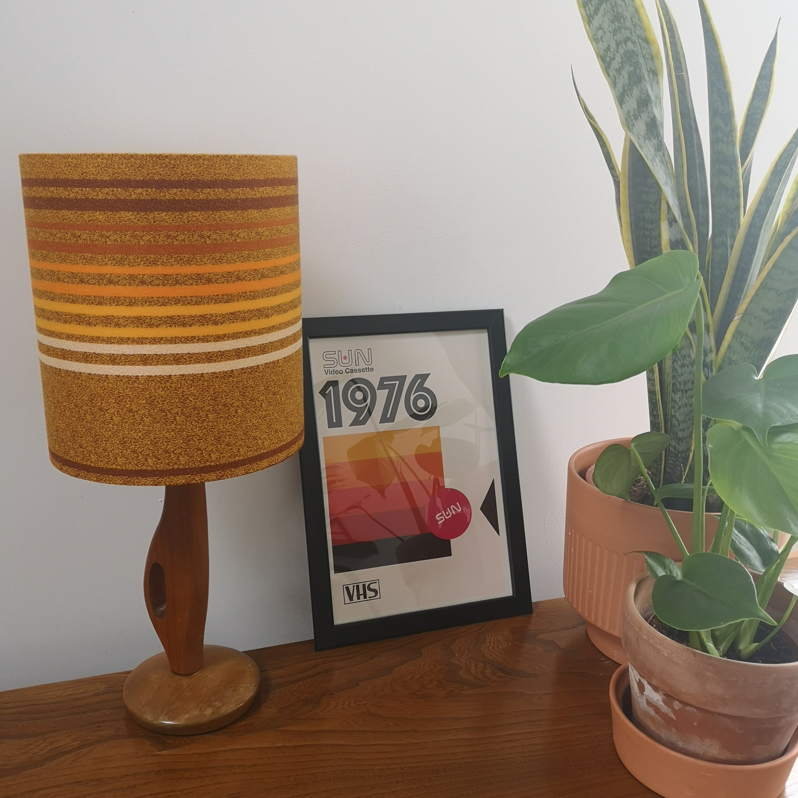 Mid Century Teak Lamp