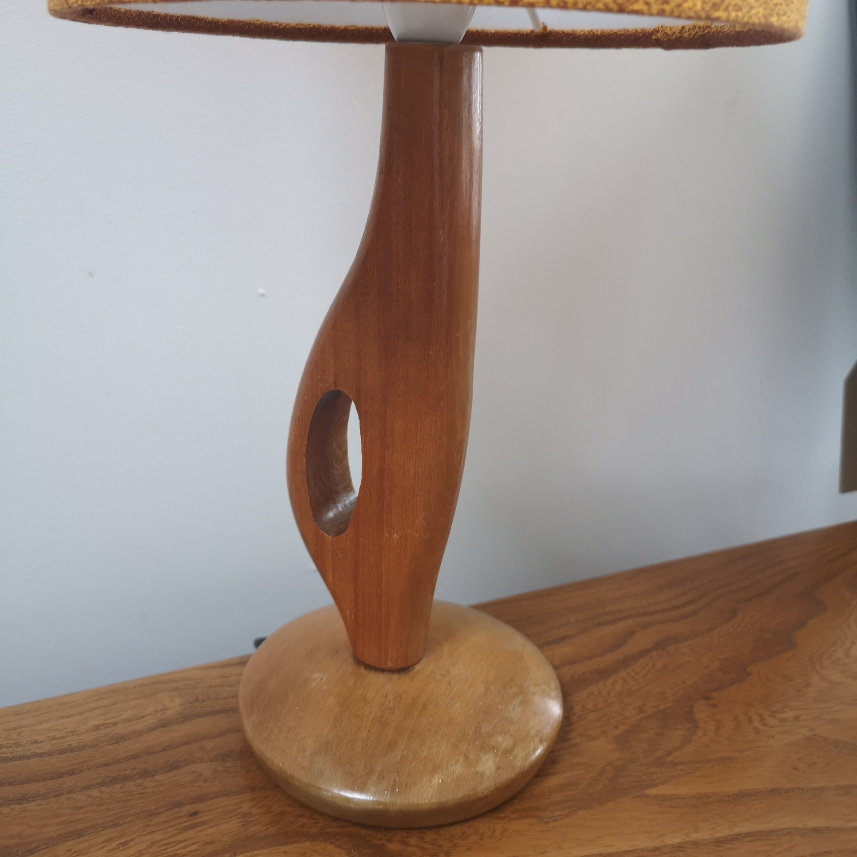 Mid Century Teak Lamp