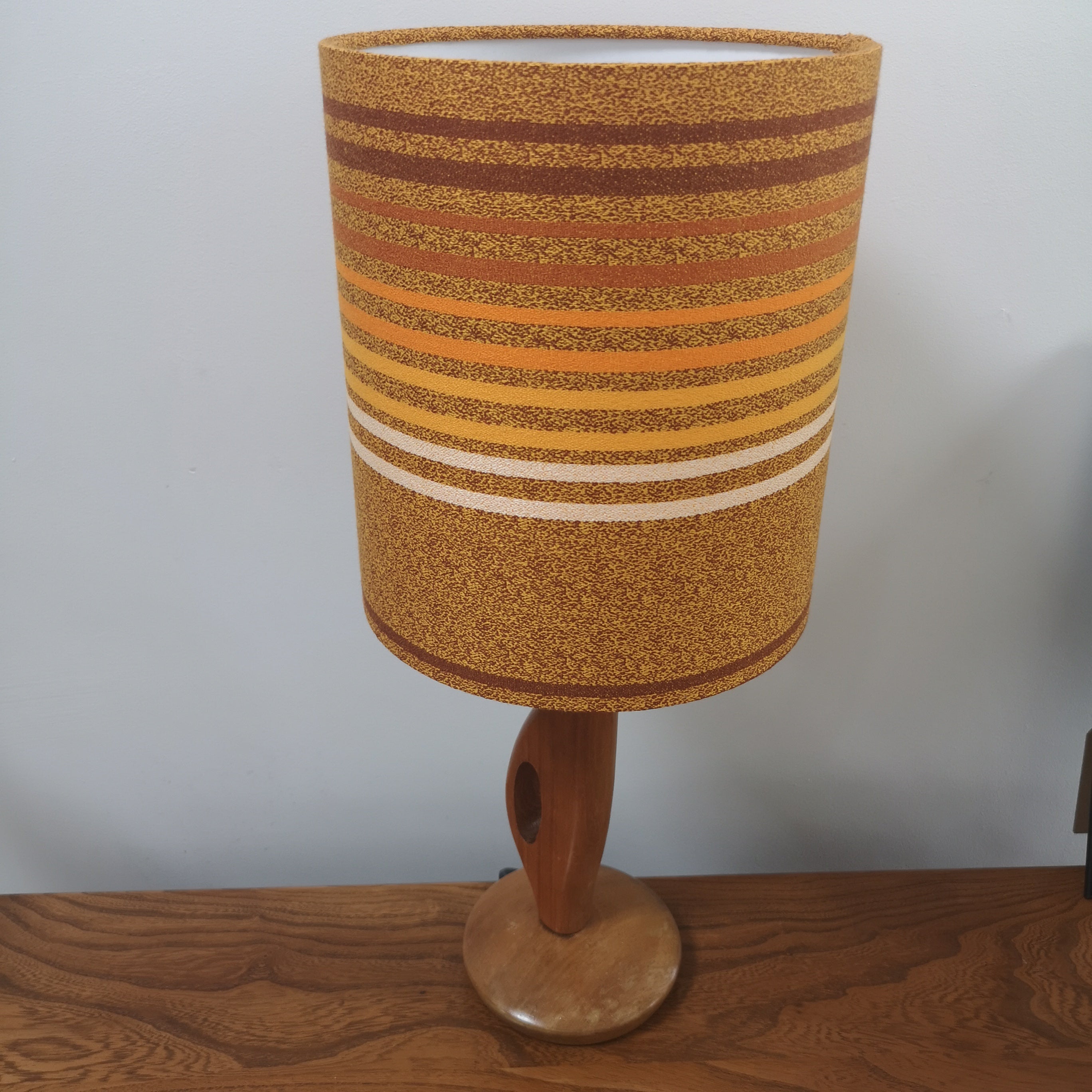 Mid Century Teak Lamp