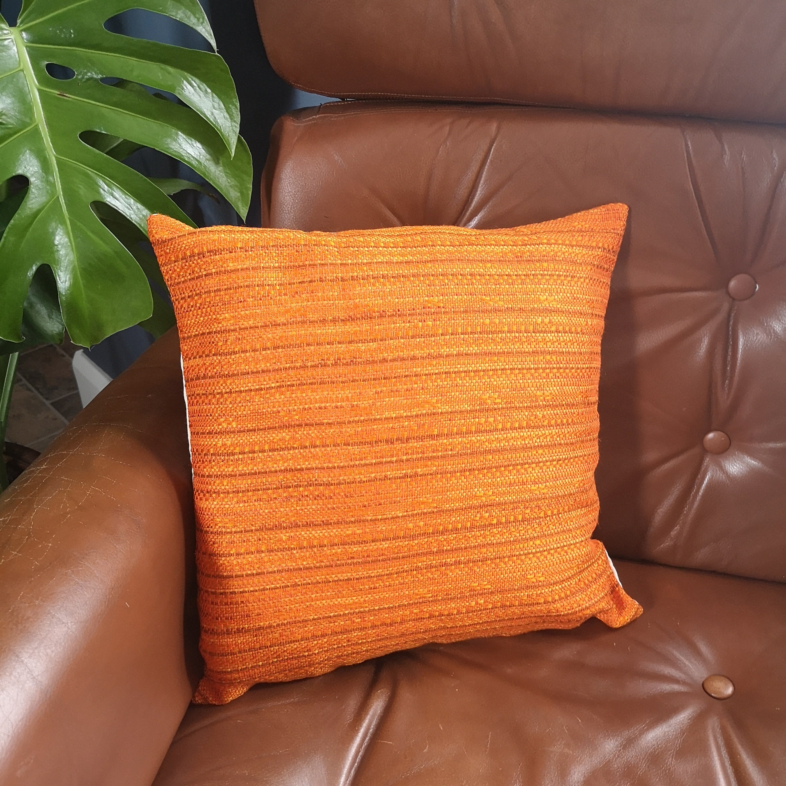 Orange Retro Cushion Cover