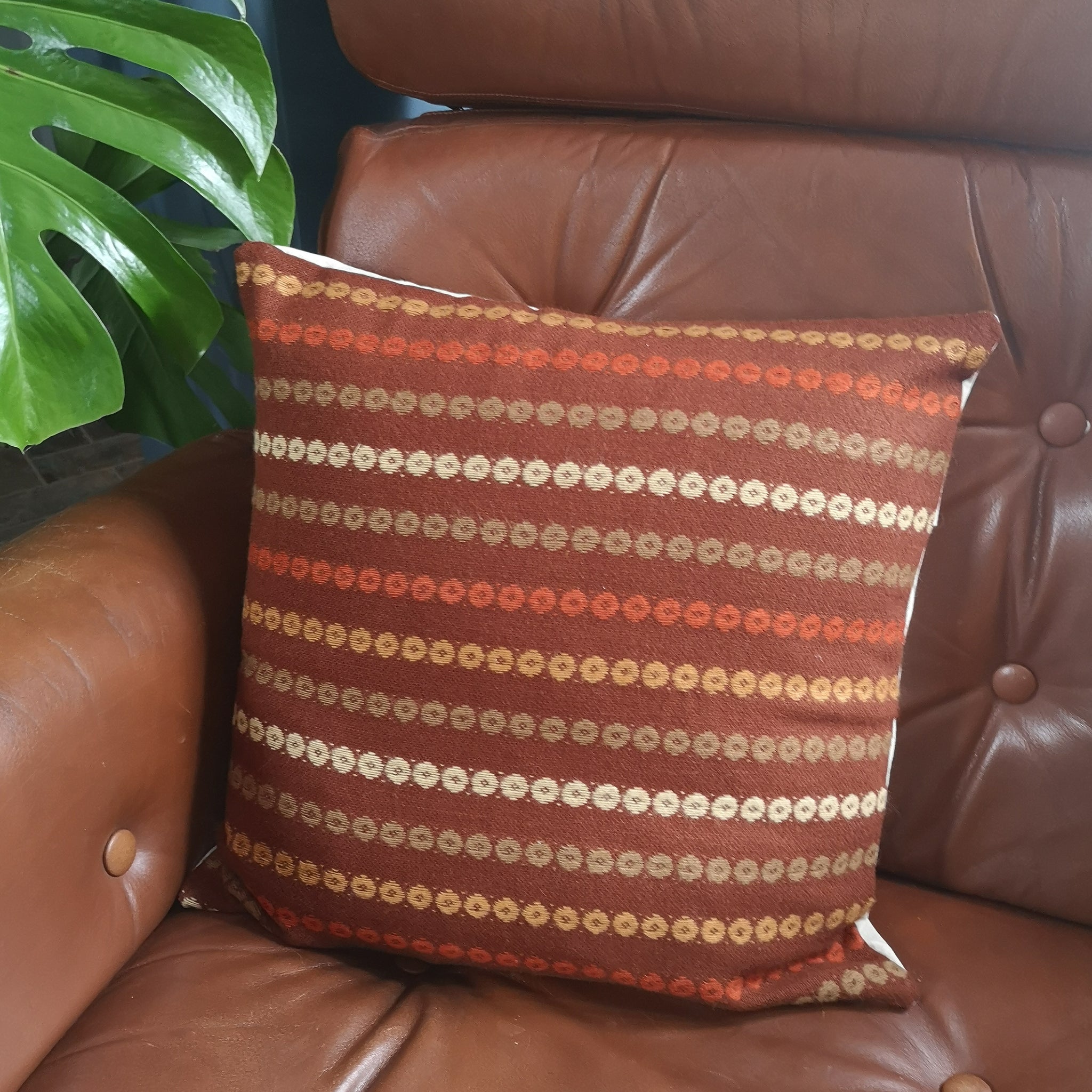 Brown Retro Cushion Cover