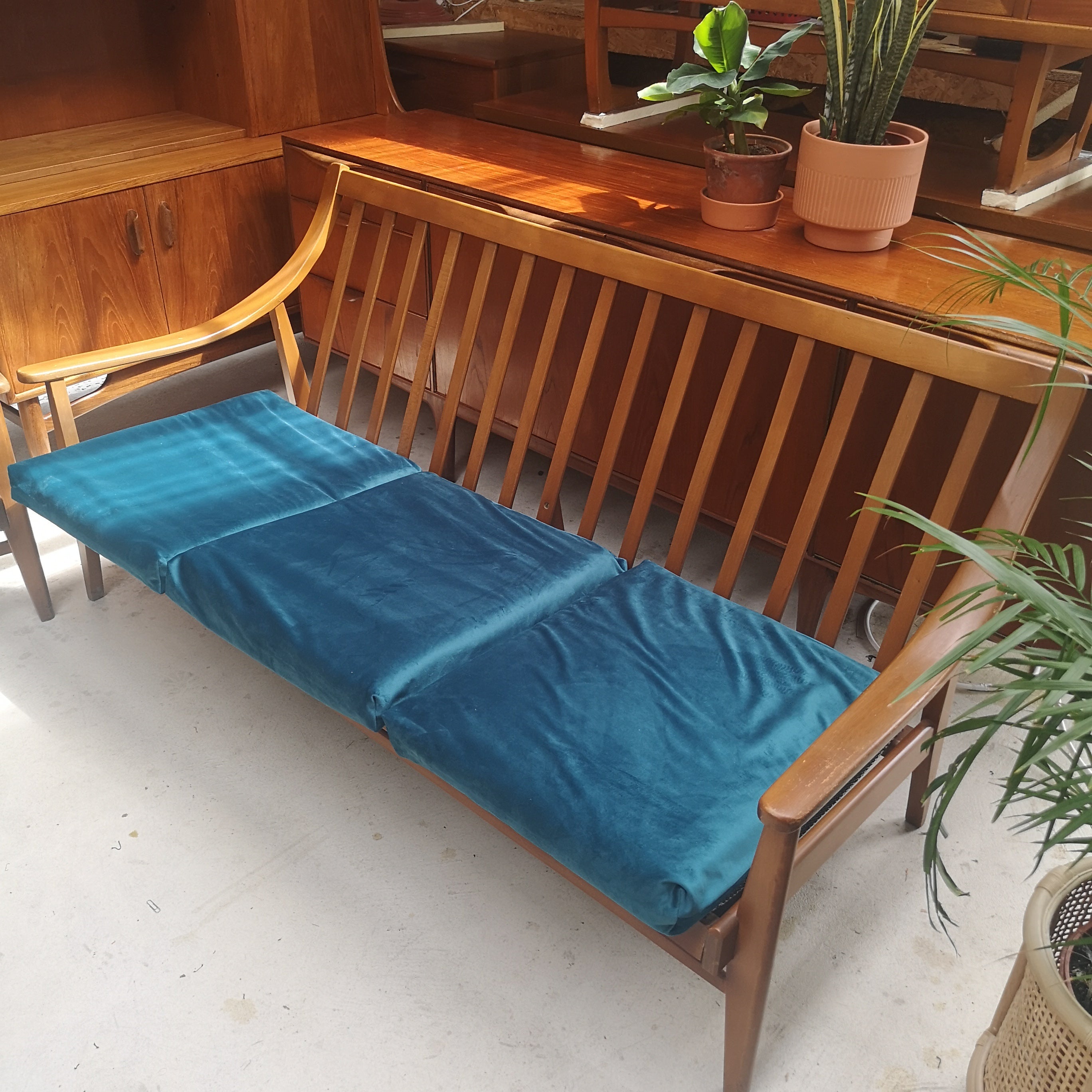 Teak danish influence sofa & chair