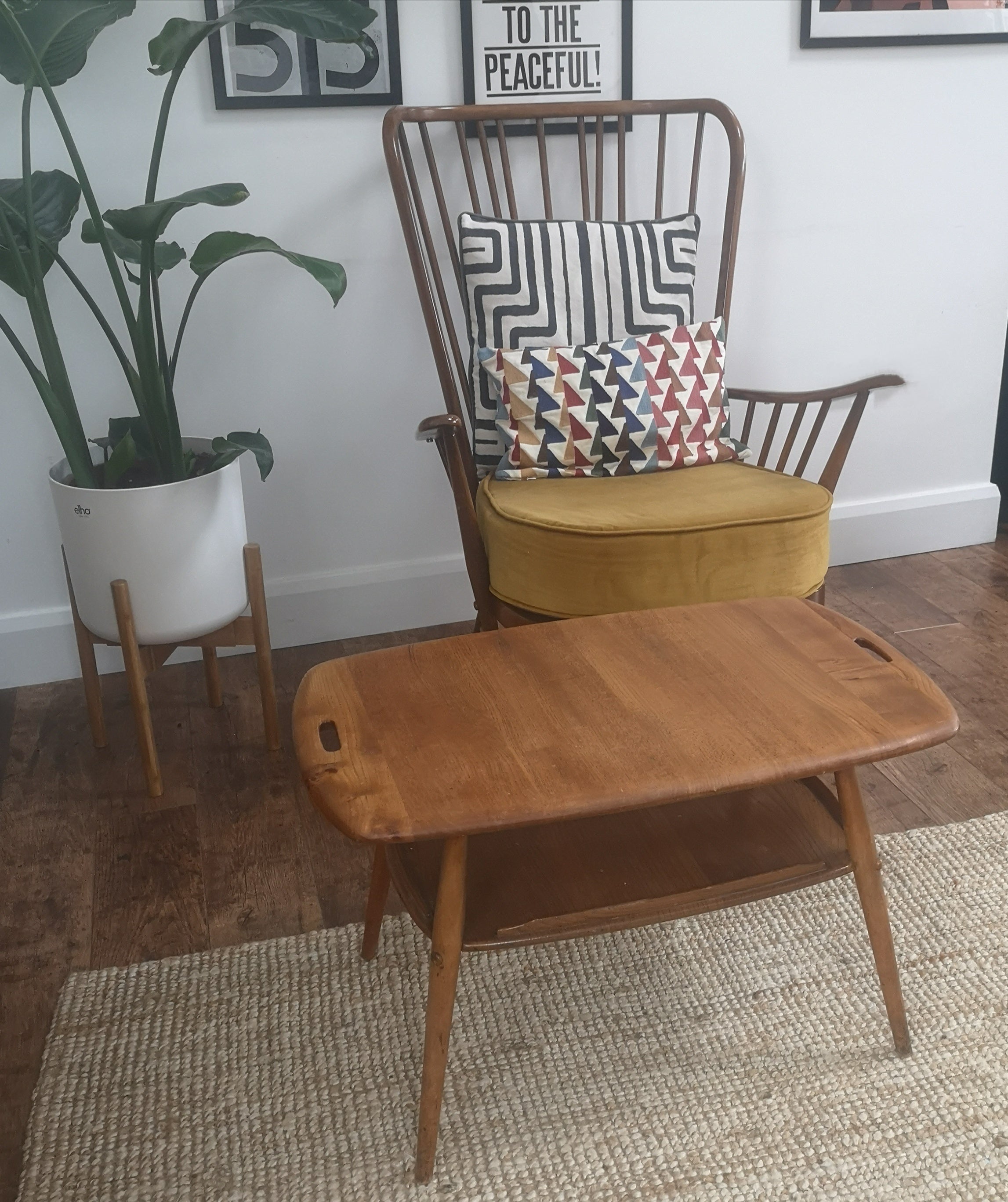 Elm and Beech Coffee Table by Ercol