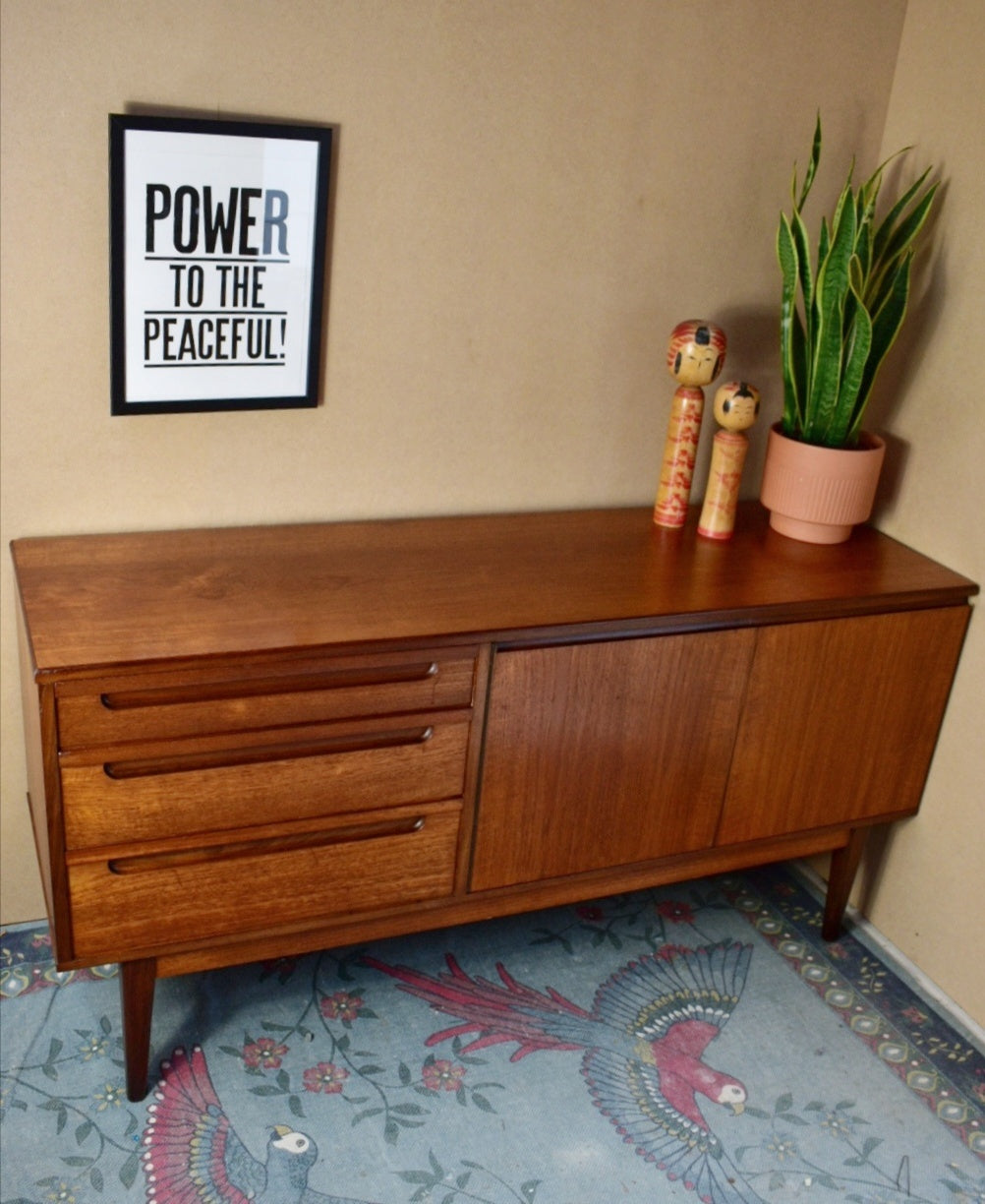 Compact Teak Sideboard