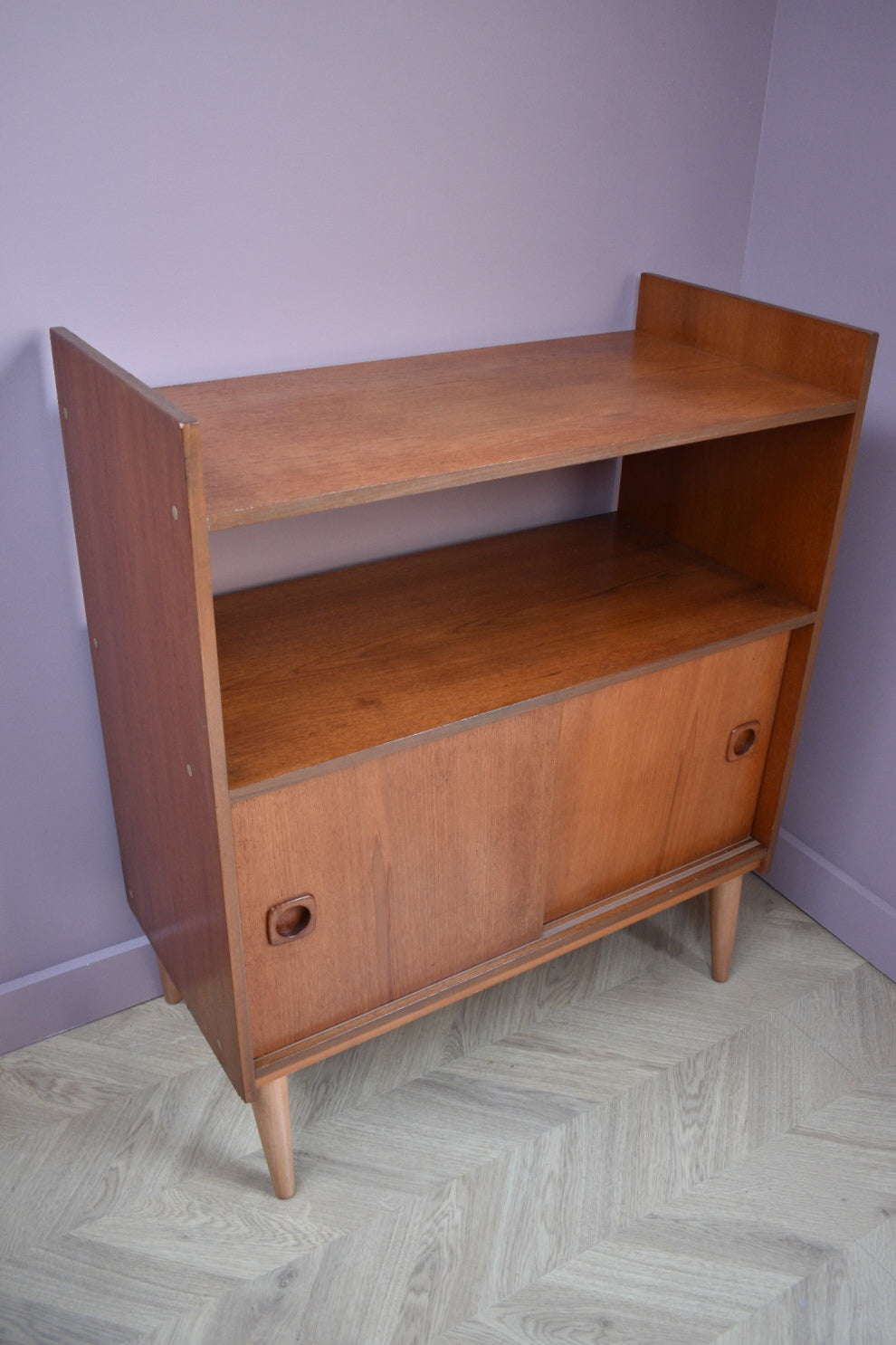 Teak Vinyl Cabinet