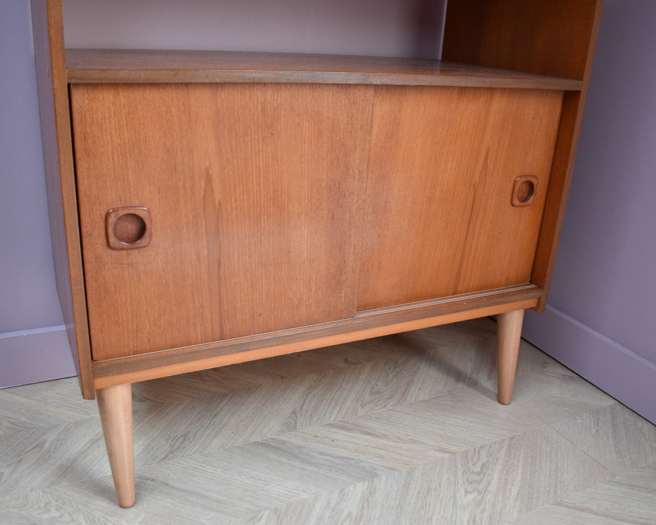 Teak Vinyl Cabinet