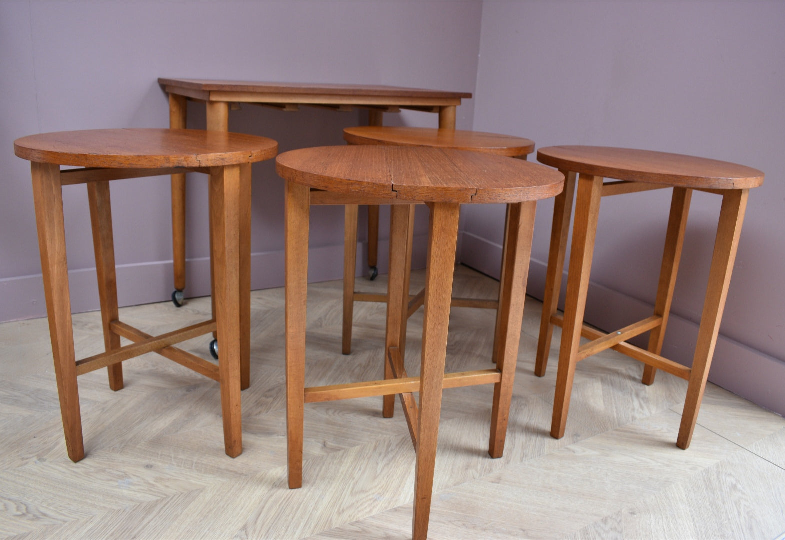 Czech Nesting Tables by Poul Hundevad, 1960s