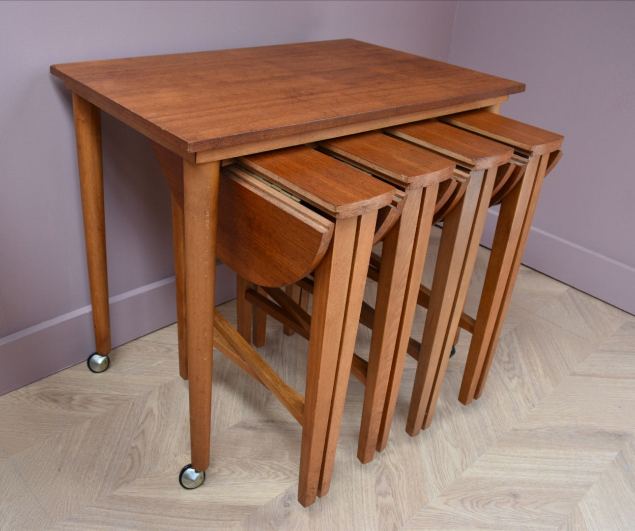 Czech Nesting Tables by Poul Hundevad, 1960s