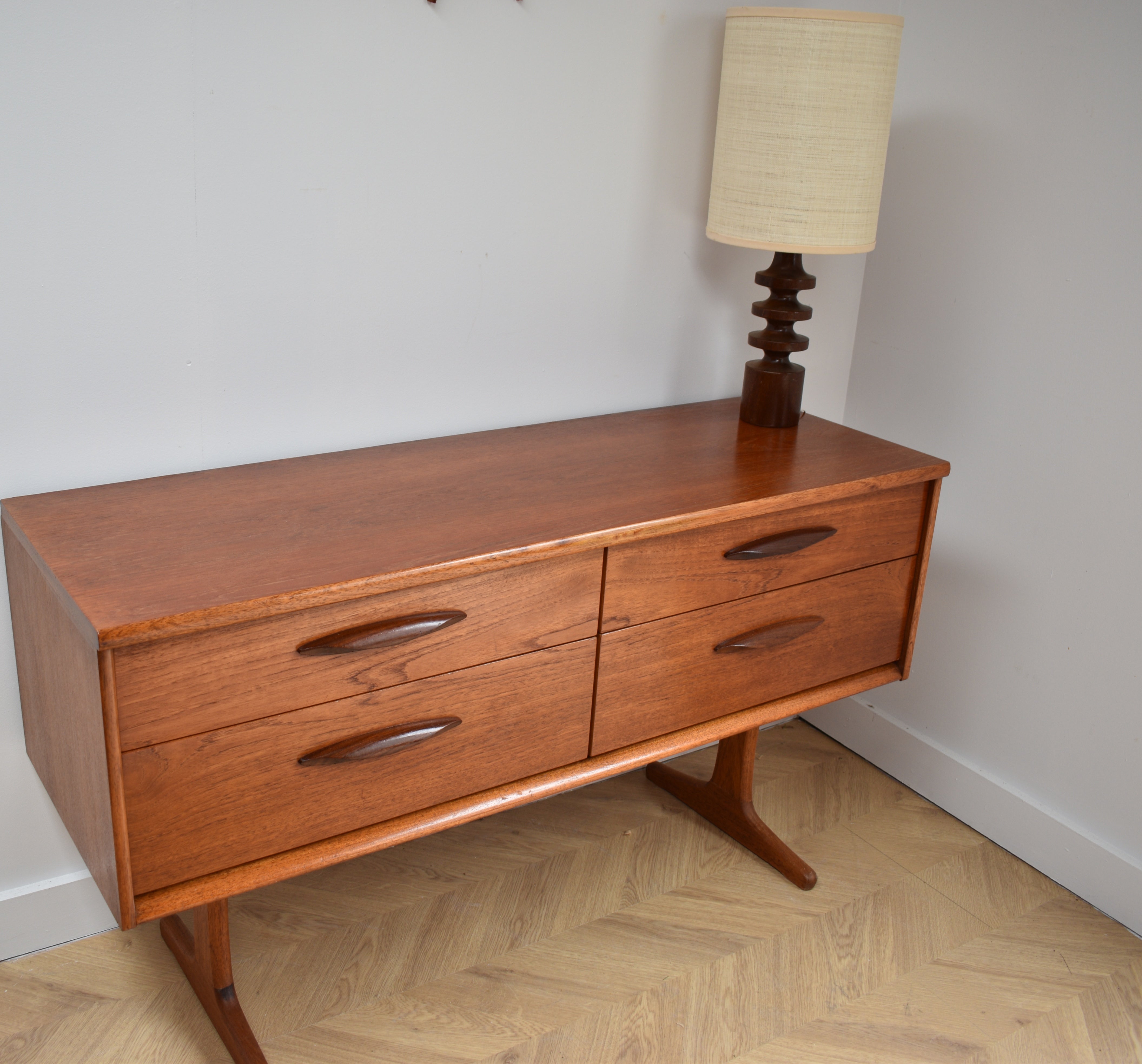 Mid Century Teak Lamp