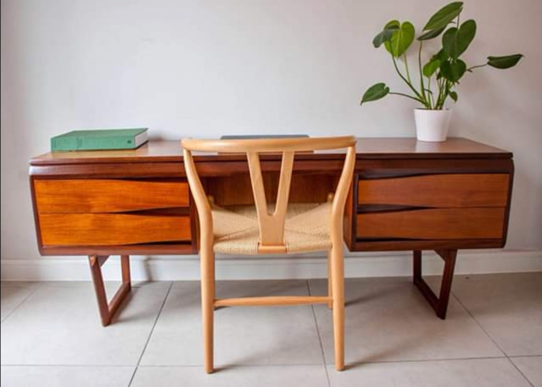 White & Newton Teak Desk