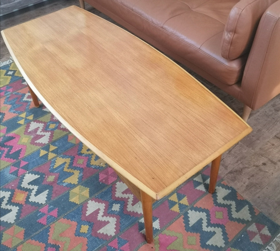 Mid Century Teak 2 Tiered Coffee Table