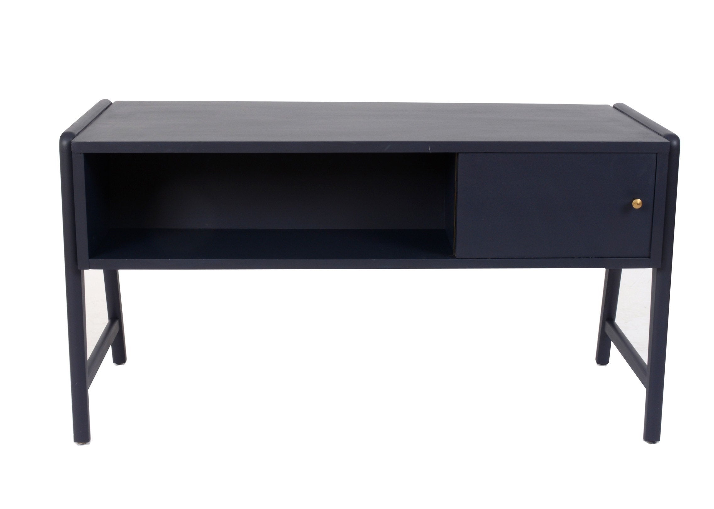 Mid Century Navy Beautility End Table